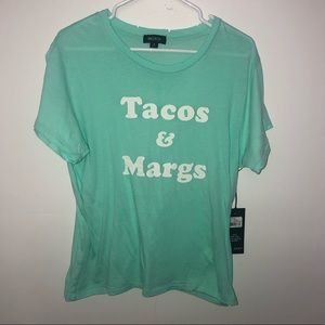 NWT Wildfox Tacos and Margs Keke Graphic Tee